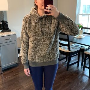 Sherpa hoodie. Never worn.